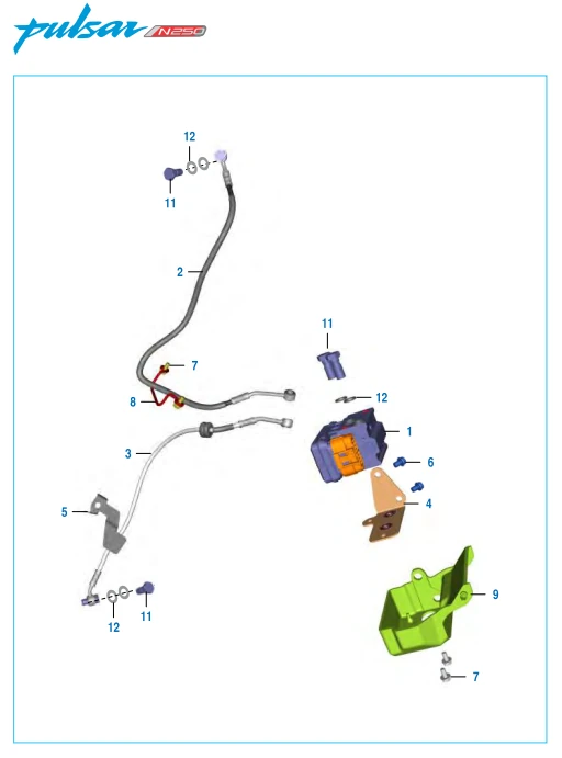 This is an image of ABS Anti-Lock Braking System - Pulsar N 250