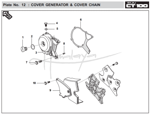 Cover Generator Cover Chain - Boxer CT 100 EU2