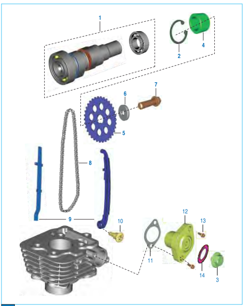 This is an image of Camshaft Tensioner - Boxer S EIII