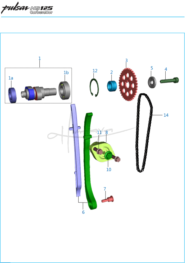 Camshaft Tensioner - Pulsar NS 125