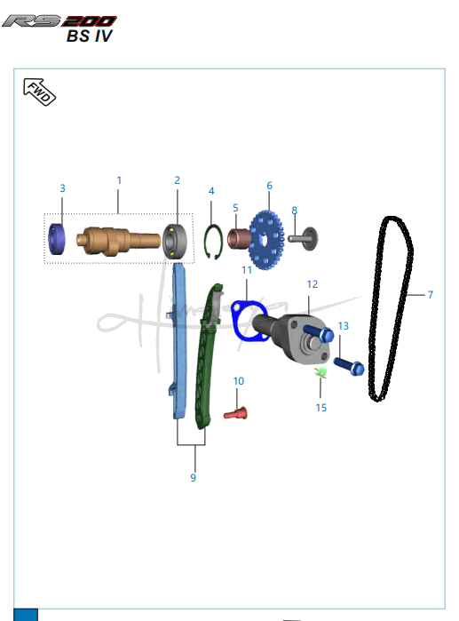 Camshaft Tensioner - Pulsar RS 200