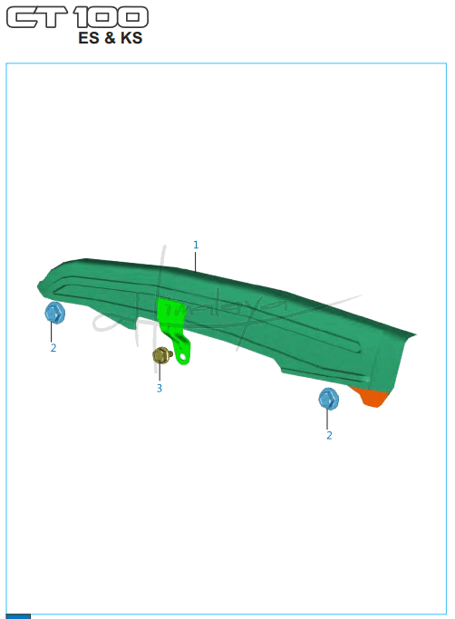 This is an image of Chain Case - Boxer CT 100 KS/ES