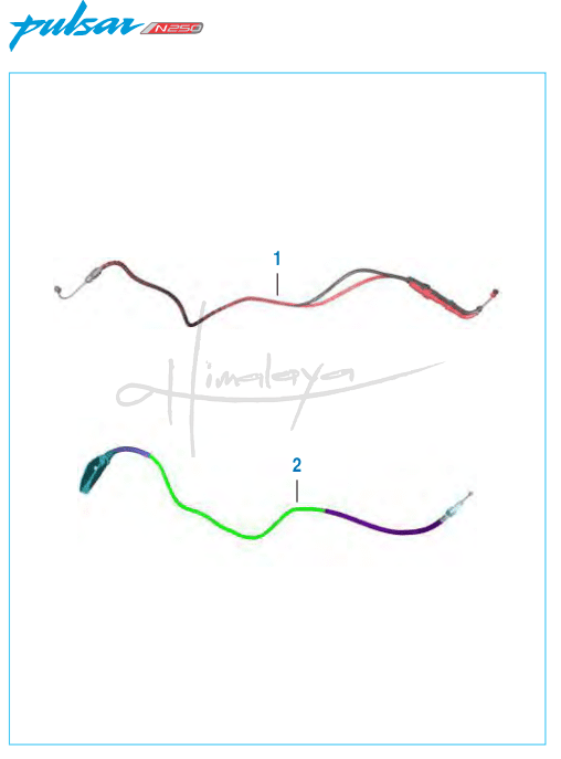 This is an image of Control Cables - Pulsar N 250