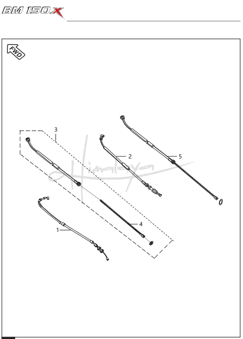 Control Cables - Boxer 150X