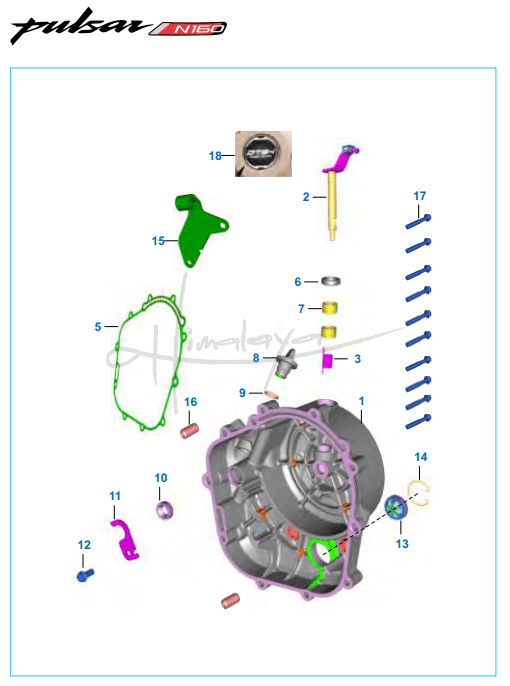 Cover Clutch - Pulsar N160 Dual ABS