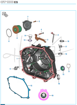 Cover Clutch - Boxer CT 100 Alloy