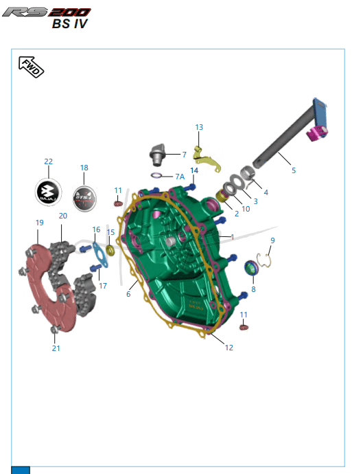 Cover Clutch - Pulsar RS 200