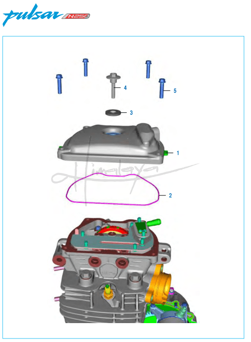 This is an image of Cover Cylinder Head - Pulsar N 250