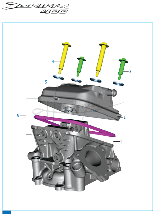 Cover Cylinder Head - Dominar 400 V1