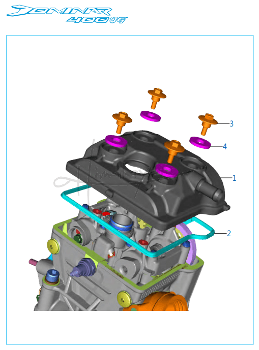 Cover Cylinder Head - Dominar 400