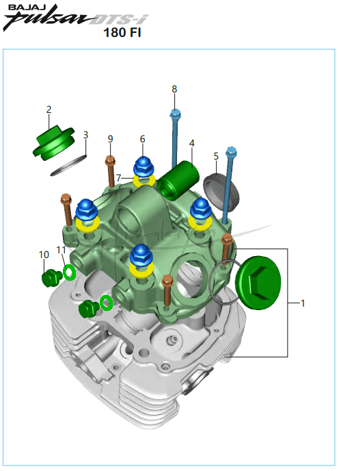 Cover Cylinder Head - Pulsar 180 FI