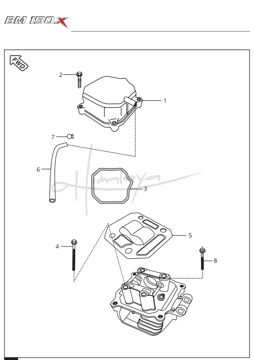 Cover Cylinder Head - Boxer X 150