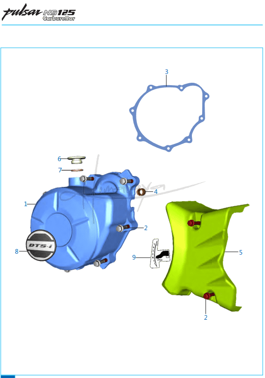 This is an image of Cover Magneto - Pulsar NS 125