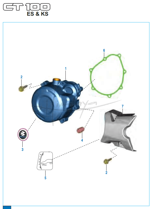 Cover Magneto - Boxer CT 100 KS/ES