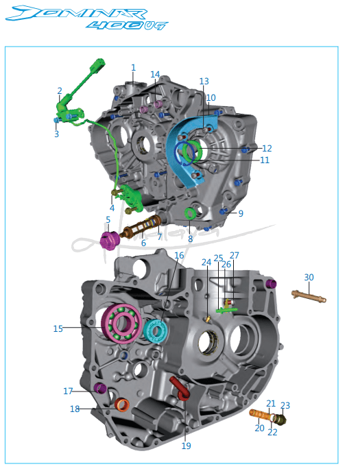 Crankcase LH - Dominar 400 UG