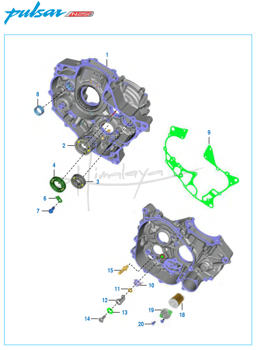 Crankcase LH - Pulsar N 250