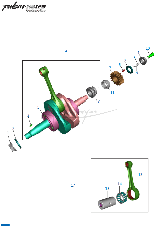 Crankshaft - Pulsar NS 125