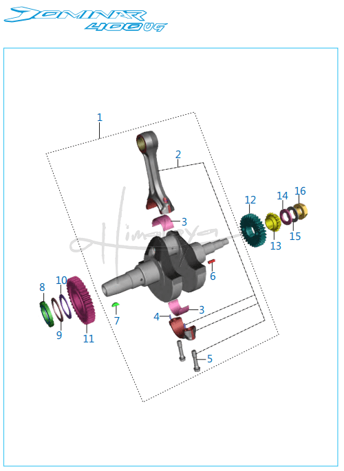 This is an image of Crankshaft - Dominar 400 UG