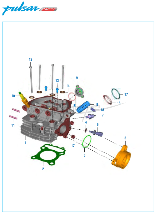 Cylinder Head - Pulsar N 250