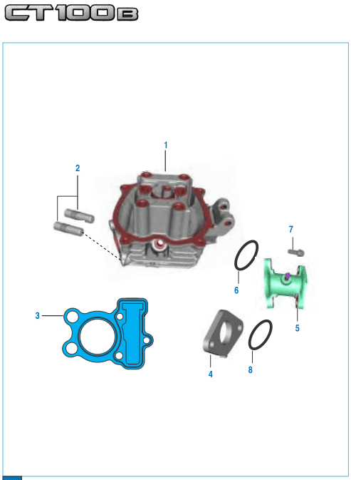 This is an image of Cylinder Head - Boxer S EU3