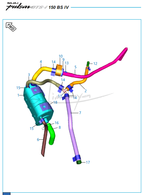 This is an image of EVAP System - Pulsar 150 Neon