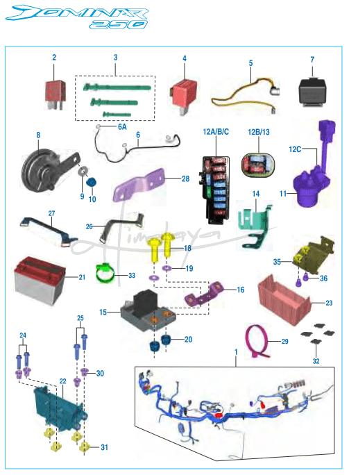 This is an image of Electrical Equipments - Dominar 250