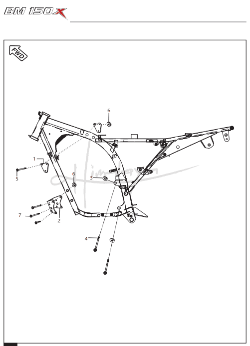 Engine Mountings - Boxer 150X