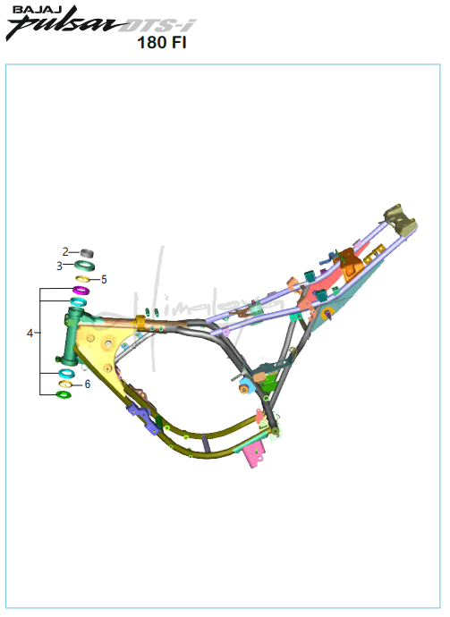 Frame and Frame Fittings - Pulsar 180 FI Neon