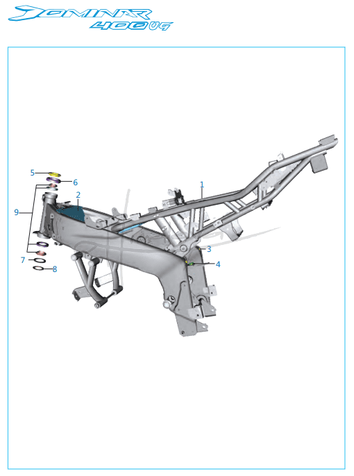 Frame and Frame Fitting - Dominar 400 UG