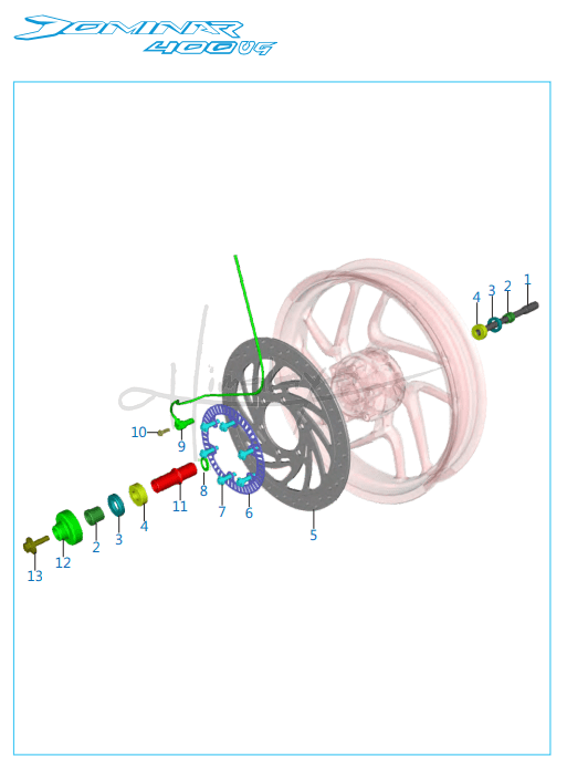 Front Hub - Dominar 400 UG