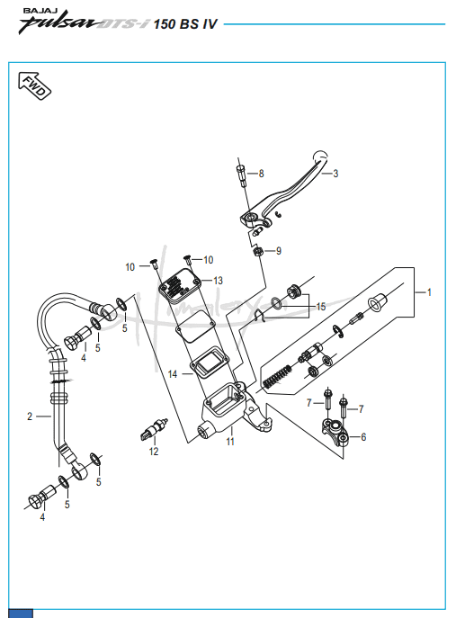 Front Master Cylinder - Pulsar 150 Neon