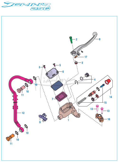 Front Master Cylinder - Dominar 250