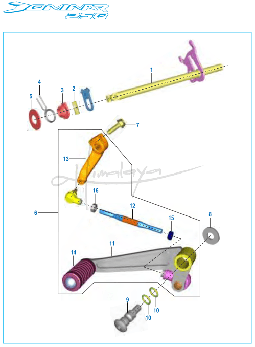 Gear Change Mechanism - Dominar 250