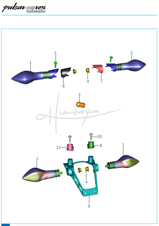 This is an image of Indicator Light Assly - Pulsar NS 125