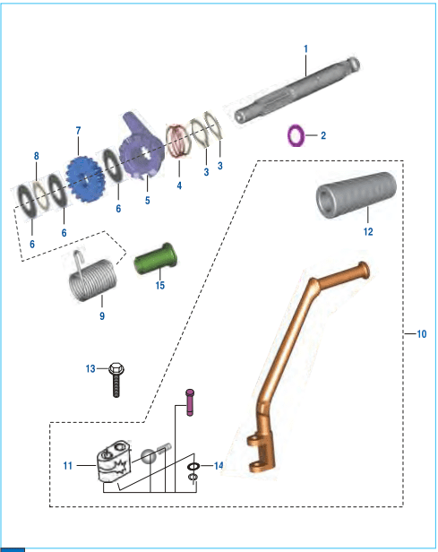 This is an image of Kick Starter Mechanism - Boxer S EU3