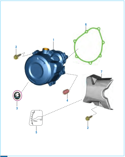 This is an image of Magneto Cover Assembly - Boxer S EU3