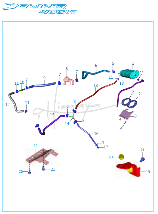 This is an image of Mechanism EVAP - Dominar 400 UG