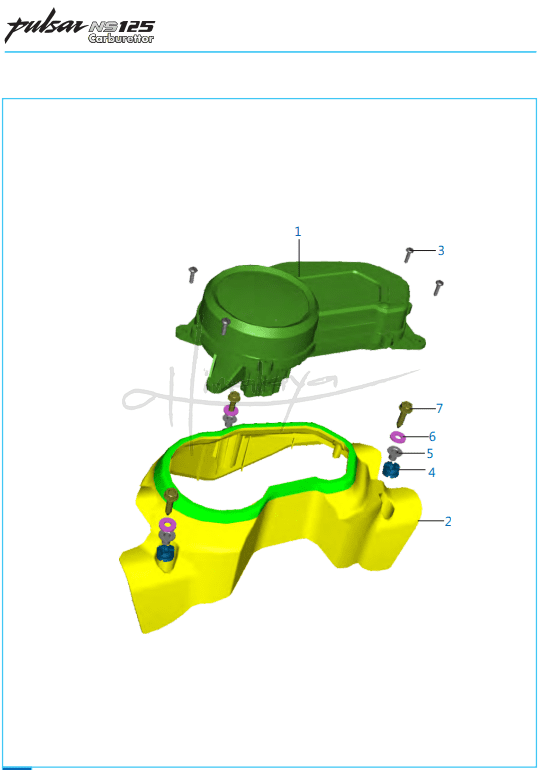 This is an image of Meter Assembly - Pulsar NS 125