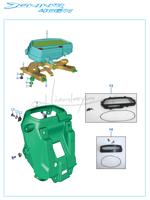 This is an image of Meter Assembly - Dominar 400 UG