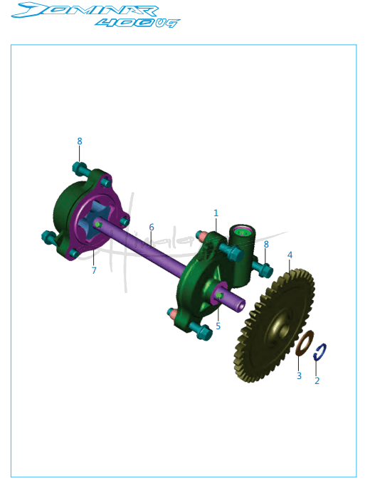 This is an image of Oil Pump - Dominar 400 UG