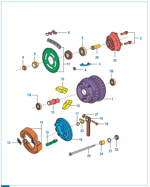 This is an image of Rear Hub - Boxer S EU3