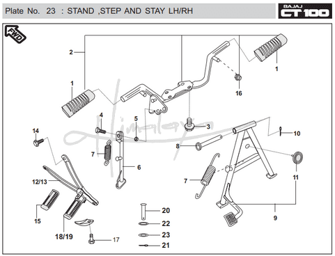 This is an image of Stand Step Stay LH RH - Boxer CT 100 EU2