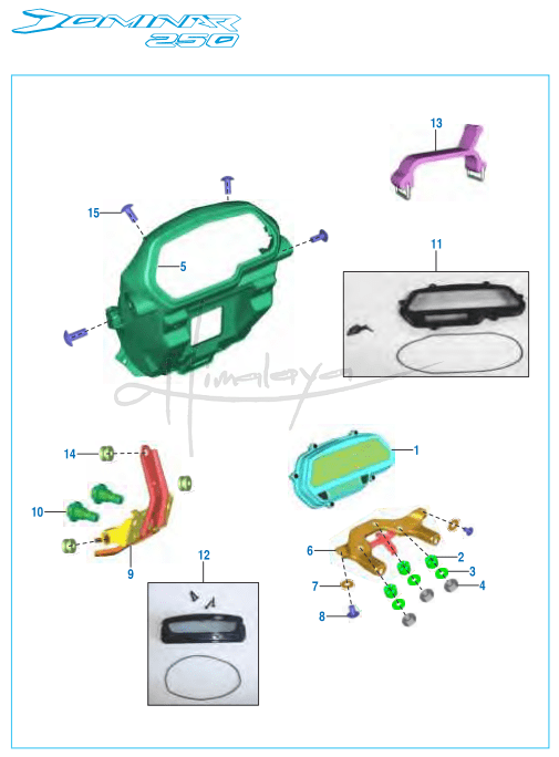 This is an image of Speedometer Assembly - Dominar 250