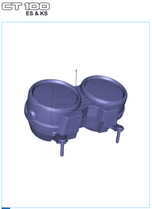 This is an image of Speedometer Assembly - Boxer CT 100 KS/ES