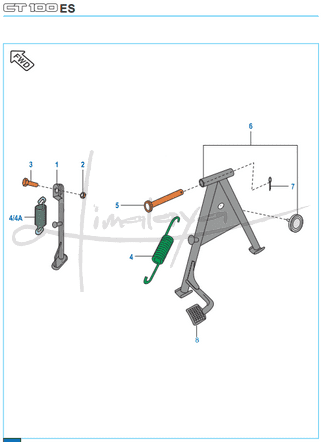 This is an image of Stand Assembly - Boxer CT 100 Alloy