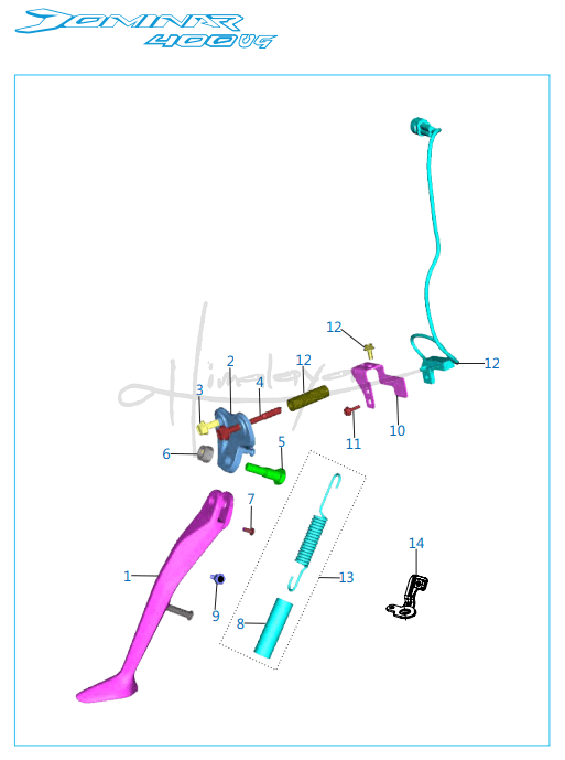 This is an image of Stand Assembly - Dominar 400 UG