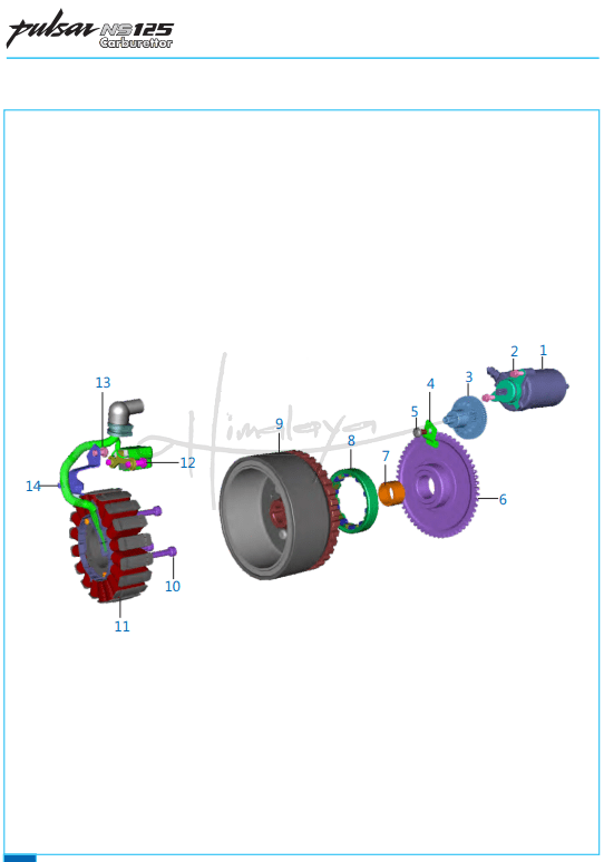 Starter Assembly - Pulsar NS 125