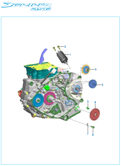 This is an image of Starter Assembly - Dominar 250