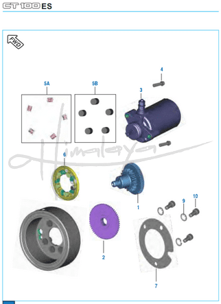 This is an image of Starter Assembly - Boxer CT 100 Alloy