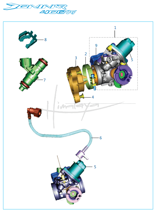 This is an image of Throttle Body - Dominar 400 UG